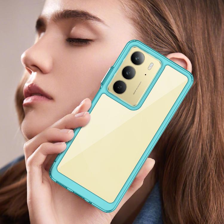 For Realme C75 Colorful Series Acrylic Hybrid TPU Phone Case