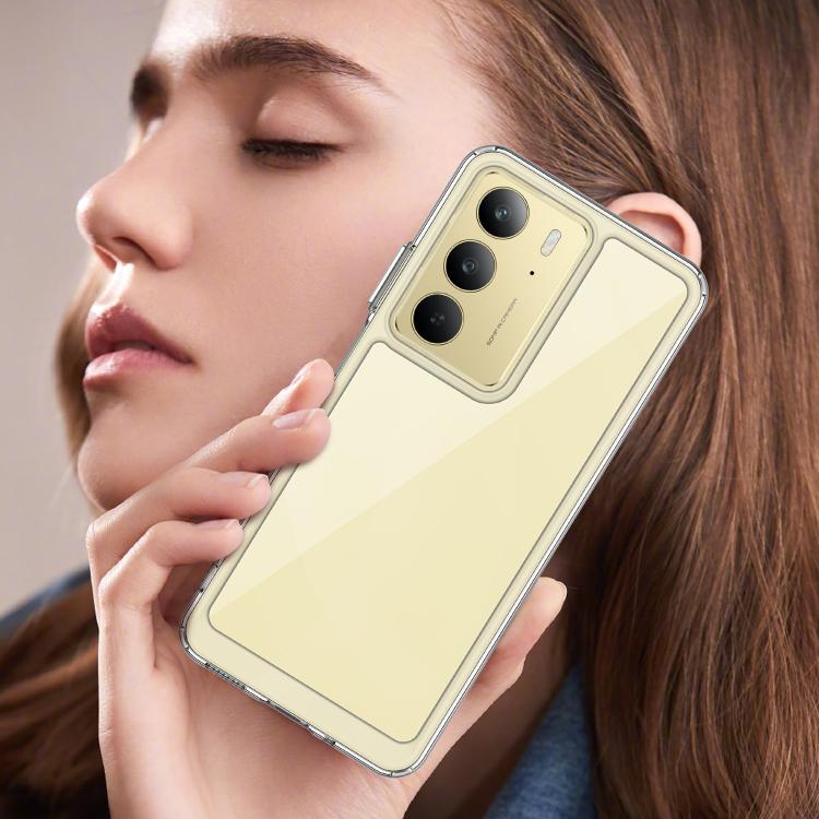 For Realme C75 Colorful Series Acrylic Hybrid TPU Phone Case
