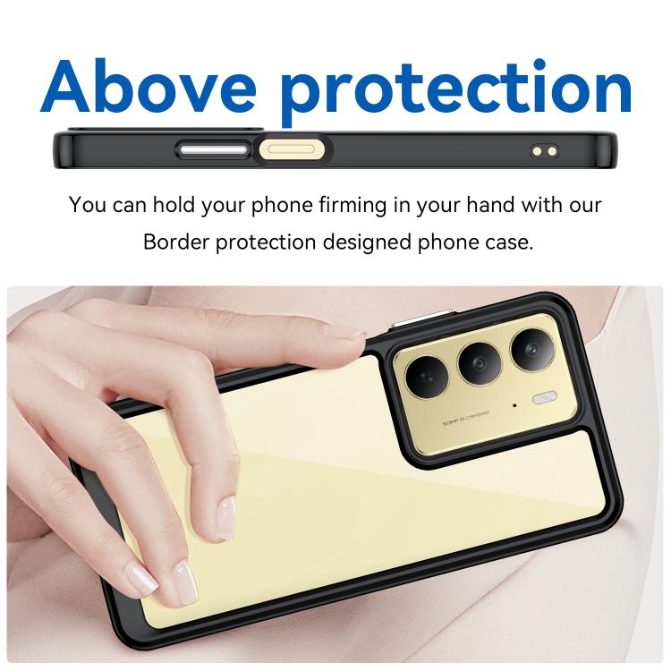 For Realme V60 Pro Colorful Series Acrylic Hybrid TPU Phone Case