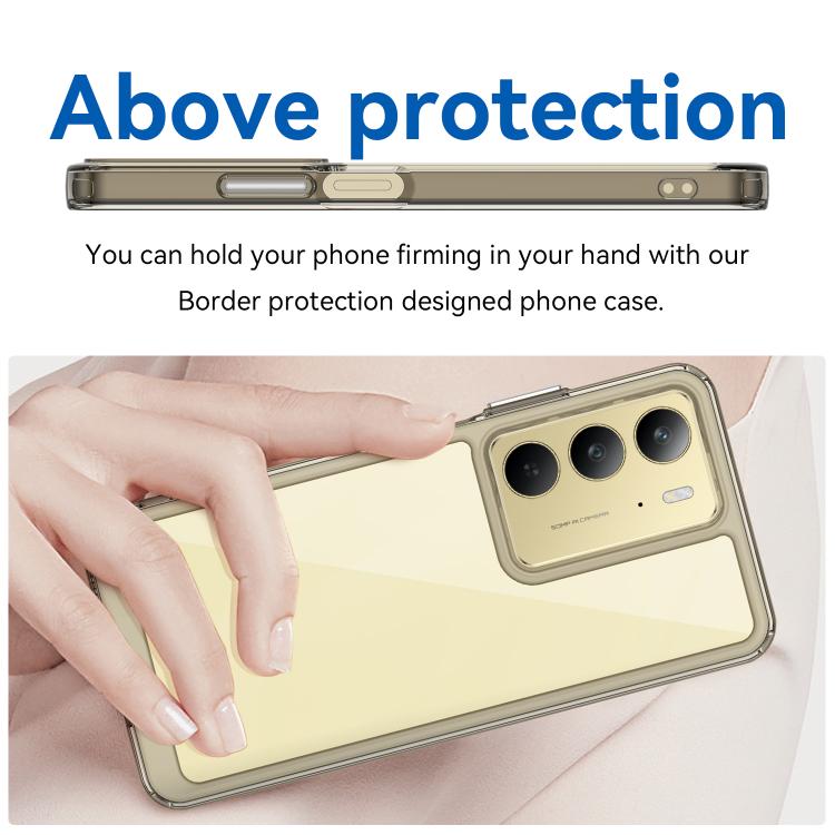 For Realme V60 Pro Colorful Series Acrylic Hybrid TPU Phone Case