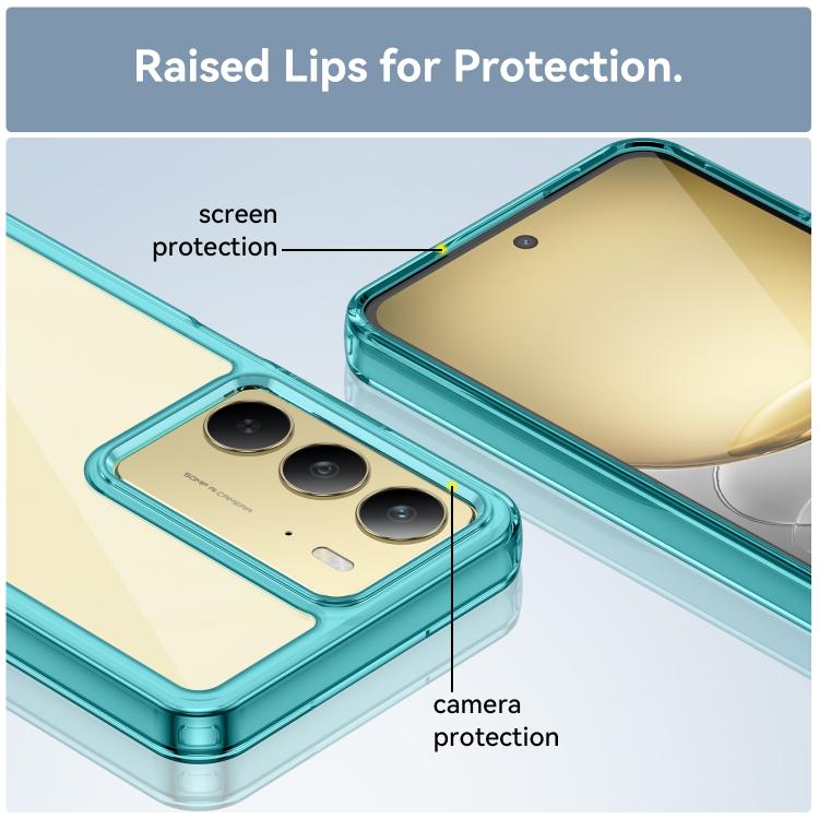 For Realme V60 Pro Colorful Series Acrylic Hybrid TPU Phone Case