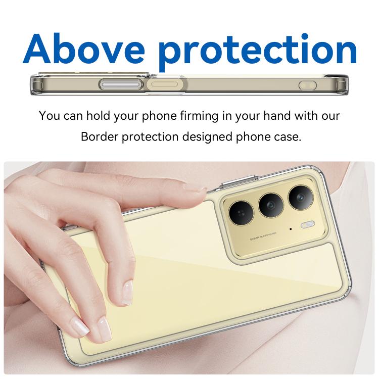 For Realme V60 Pro Colorful Series Acrylic Hybrid TPU Phone Case
