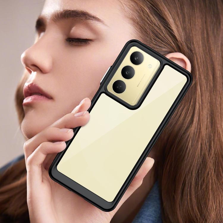 For Realme C75x Colorful Series Acrylic Hybrid TPU Phone Case