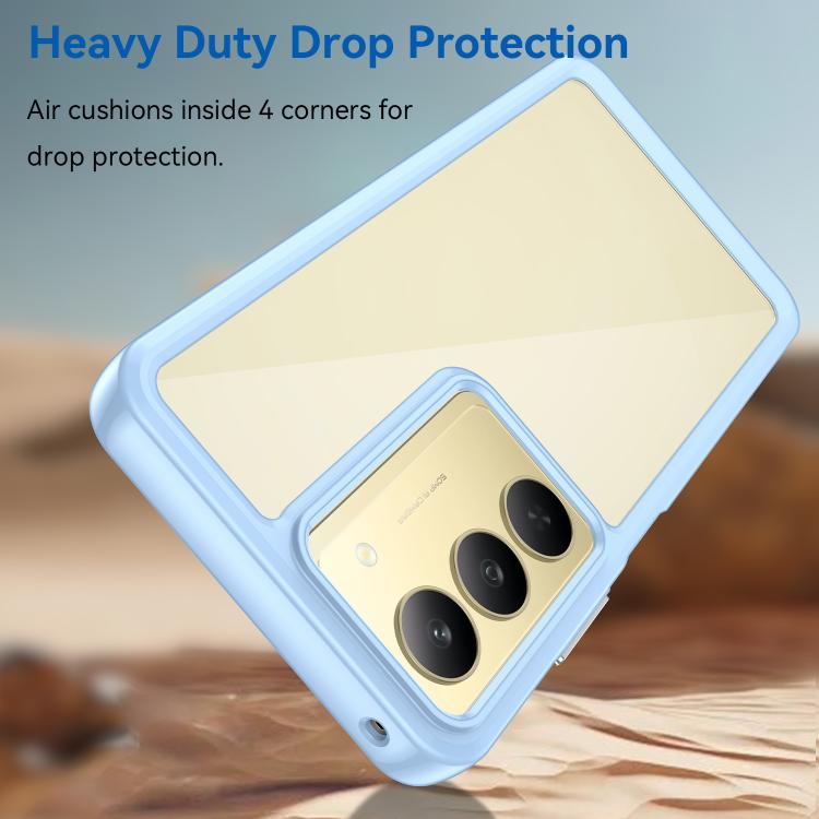 For Realme C75x Colorful Series Acrylic Hybrid TPU Phone Case