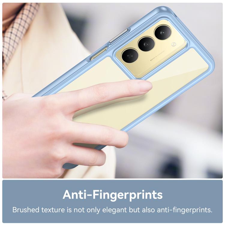 For Realme C75x Colorful Series Acrylic Hybrid TPU Phone Case
