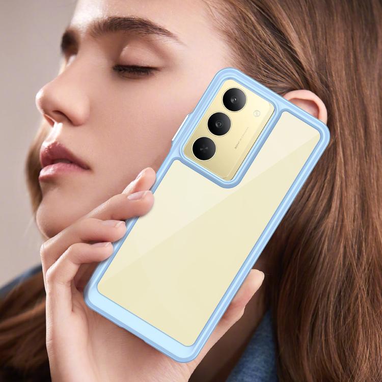 For Realme C75x Colorful Series Acrylic Hybrid TPU Phone Case