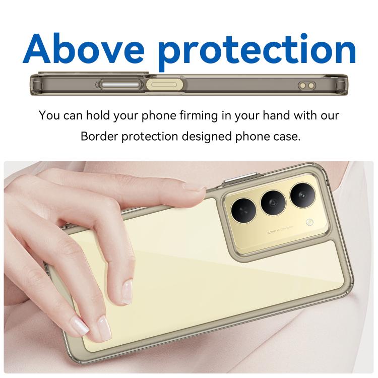 For Realme C75x Colorful Series Acrylic Hybrid TPU Phone Case