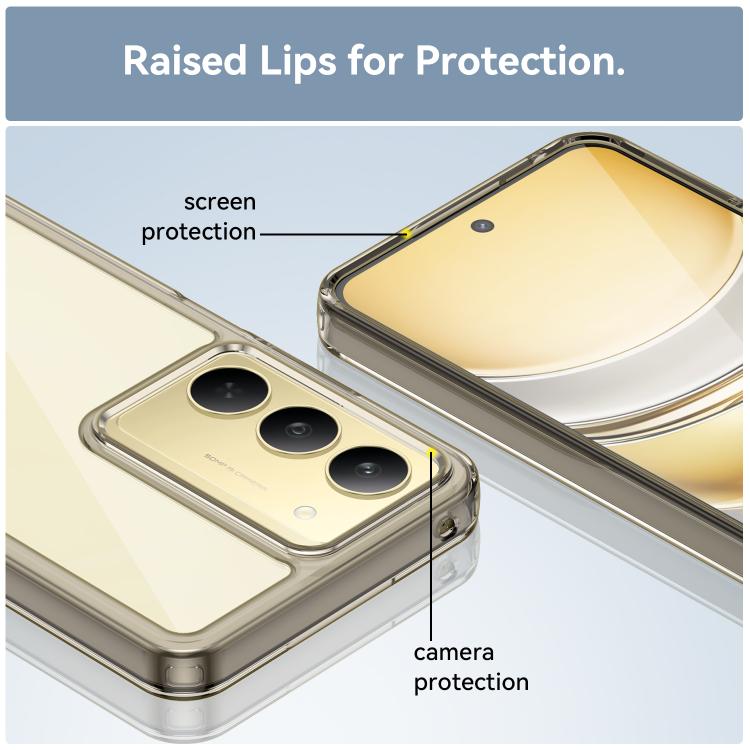 For Realme C75x Colorful Series Acrylic Hybrid TPU Phone Case