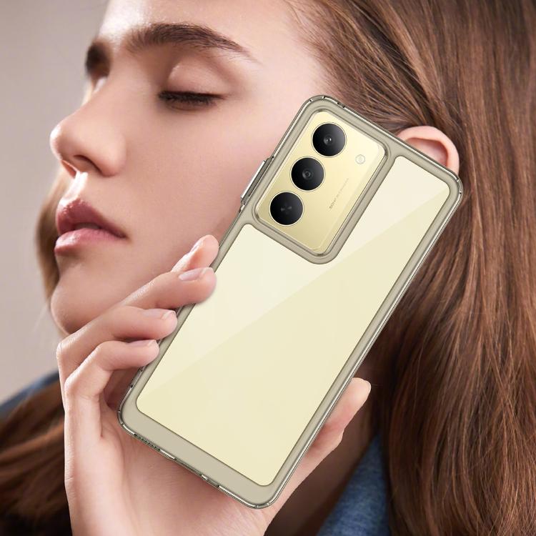 For Realme C75x Colorful Series Acrylic Hybrid TPU Phone Case
