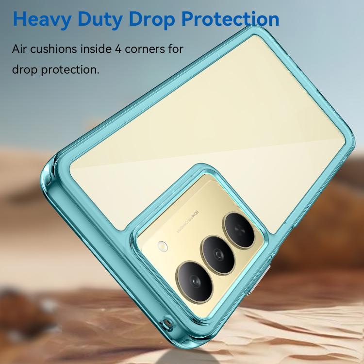 For Realme C75x Colorful Series Acrylic Hybrid TPU Phone Case