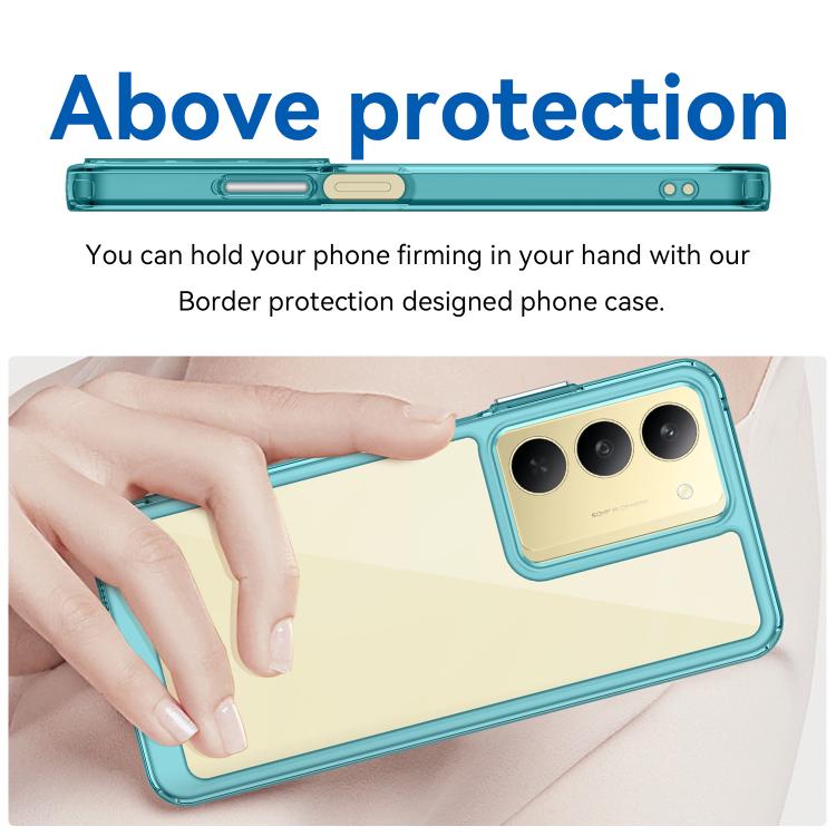 For Realme C75x Colorful Series Acrylic Hybrid TPU Phone Case