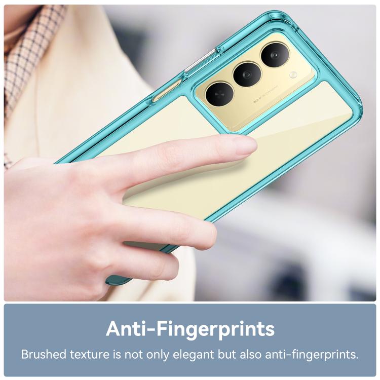 For Realme C75x Colorful Series Acrylic Hybrid TPU Phone Case