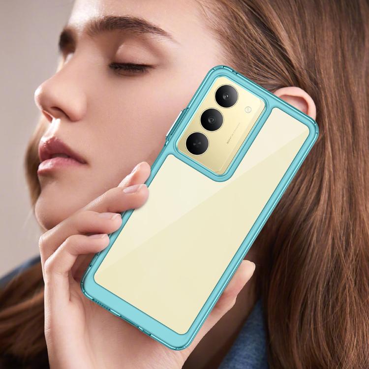 For Realme C75x Colorful Series Acrylic Hybrid TPU Phone Case