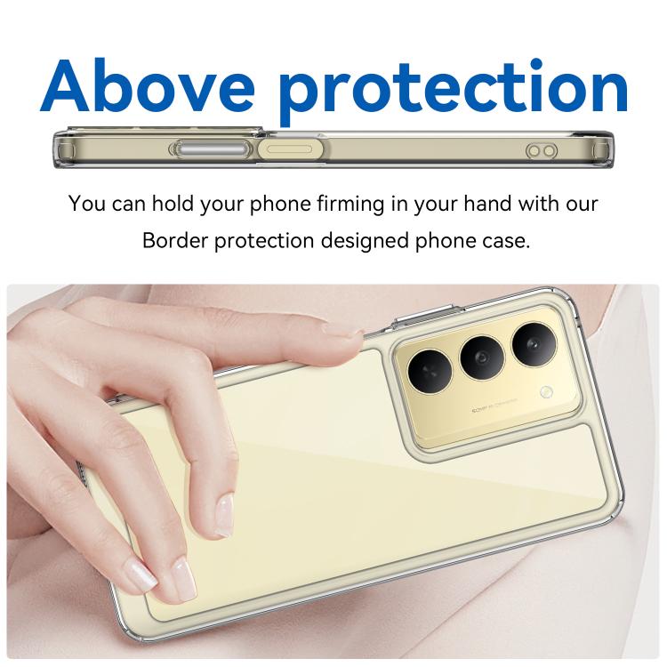 For Realme C75x Colorful Series Acrylic Hybrid TPU Phone Case