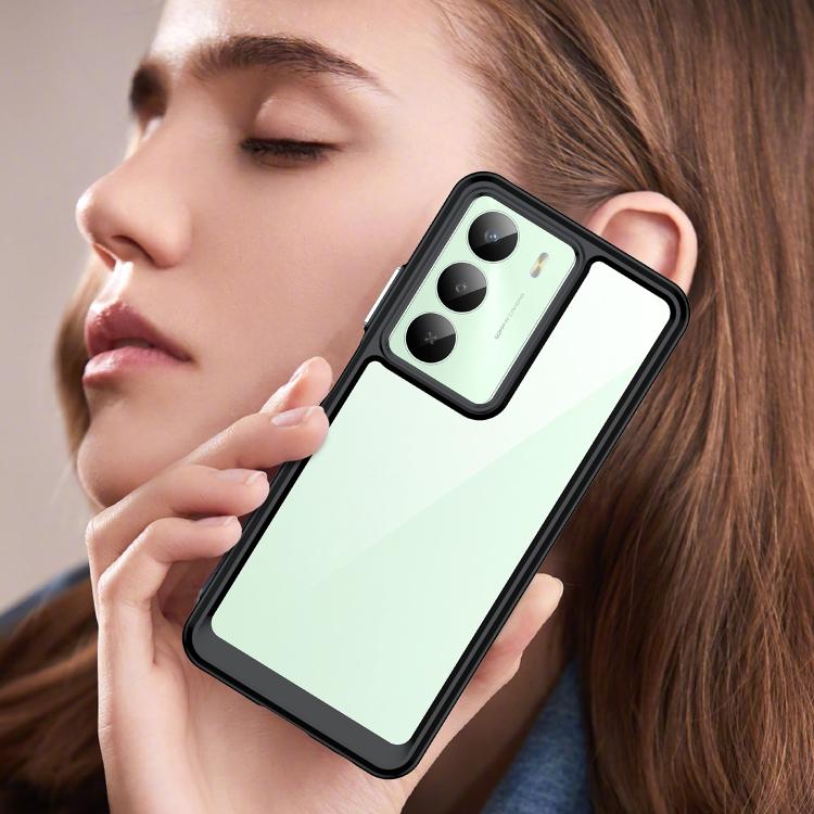 For Realme 14x Colorful Series Acrylic Hybrid TPU Phone Case