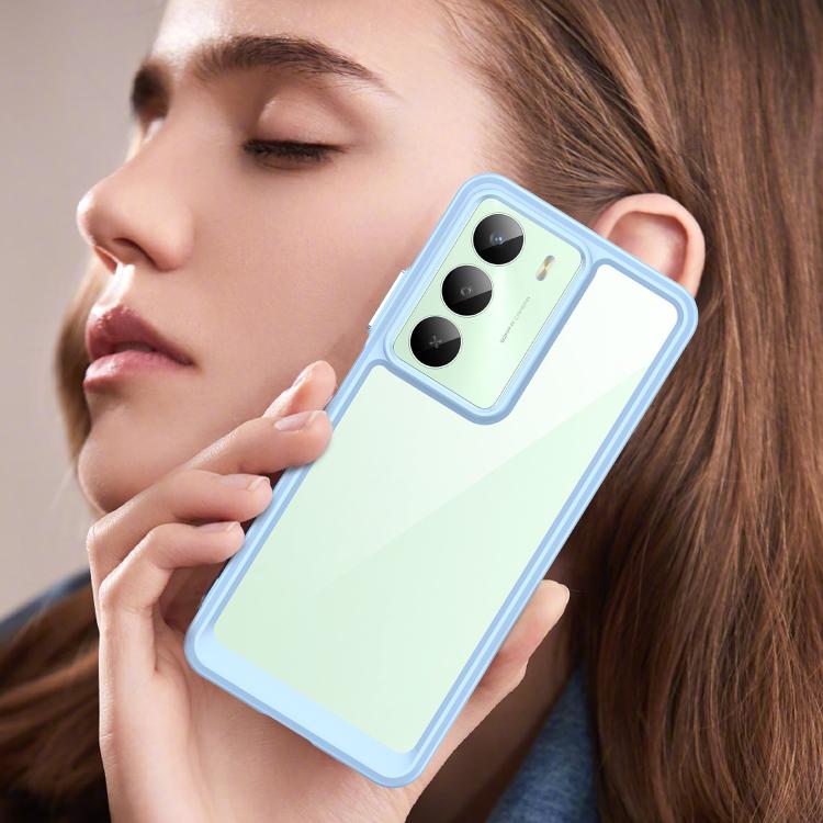 For Realme 14x Colorful Series Acrylic Hybrid TPU Phone Case