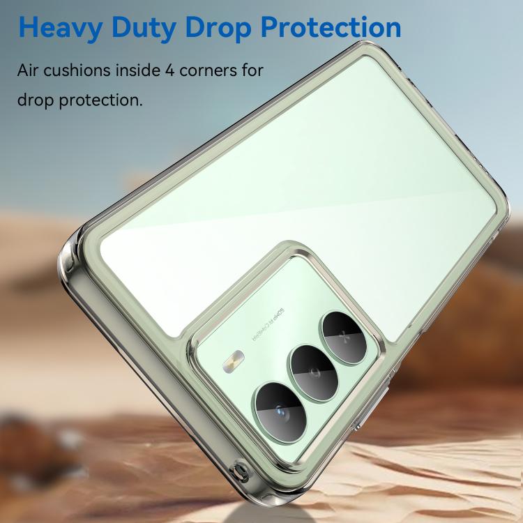 For Realme 14x Colorful Series Acrylic Hybrid TPU Phone Case