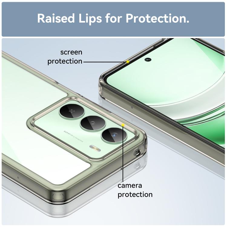 For Realme 14x Colorful Series Acrylic Hybrid TPU Phone Case
