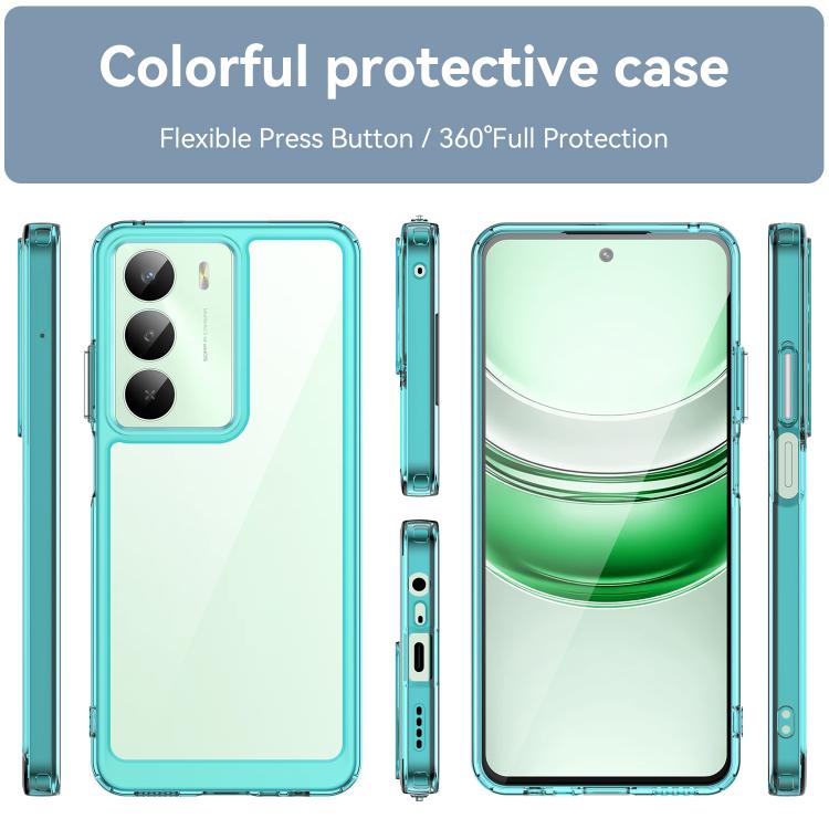 For Realme 14x Colorful Series Acrylic Hybrid TPU Phone Case