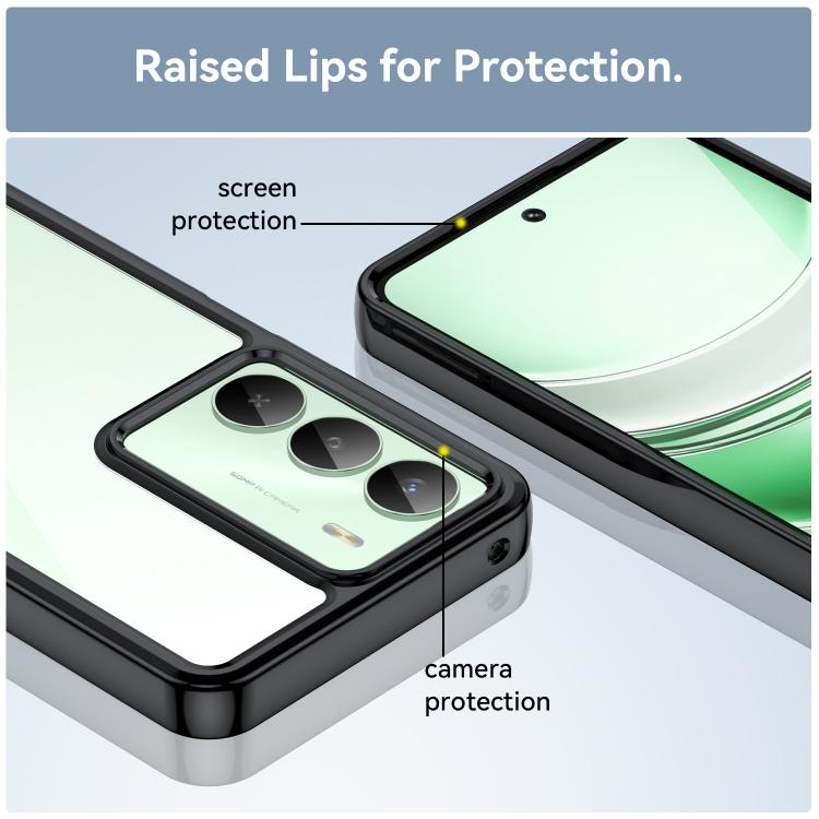 For Realme V70 Colorful Series Acrylic Hybrid TPU Phone Case