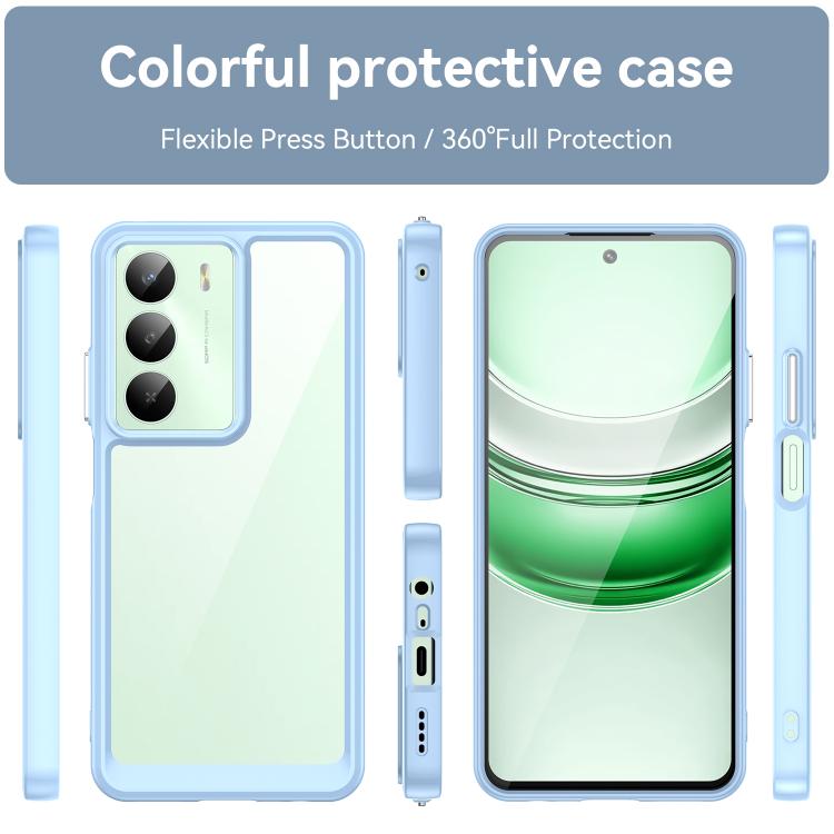 For Realme V70 Colorful Series Acrylic Hybrid TPU Phone Case