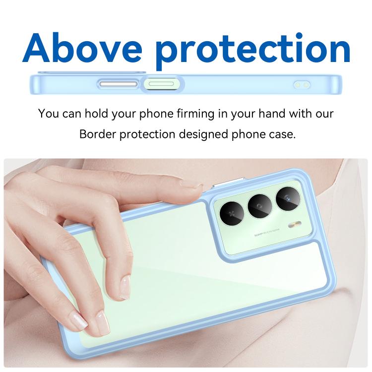 For Realme V70 Colorful Series Acrylic Hybrid TPU Phone Case