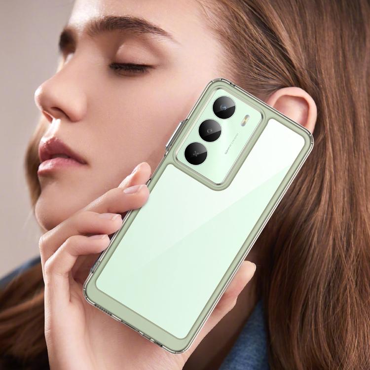 For Realme V70 Colorful Series Acrylic Hybrid TPU Phone Case