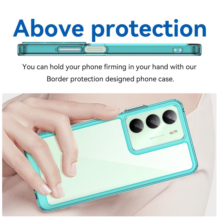 For Realme V70 Colorful Series Acrylic Hybrid TPU Phone Case
