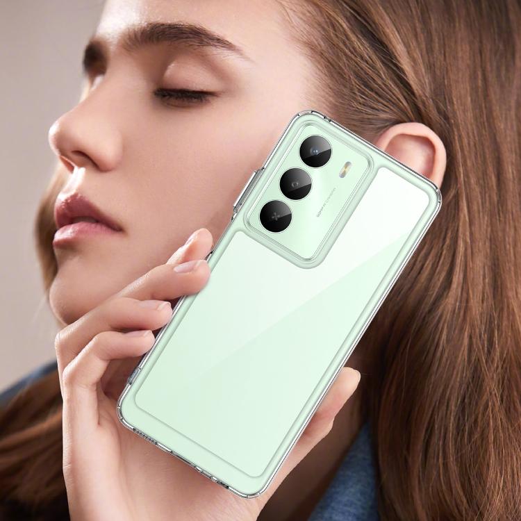 For Realme V70 Colorful Series Acrylic Hybrid TPU Phone Case