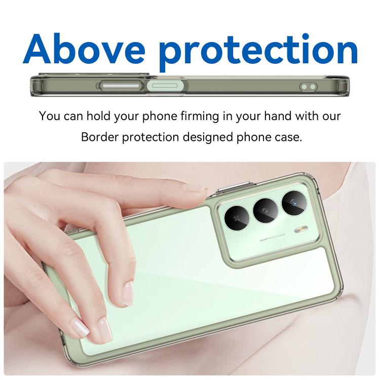 For Realme V70s Colorful Series Acrylic Hybrid TPU Phone Case