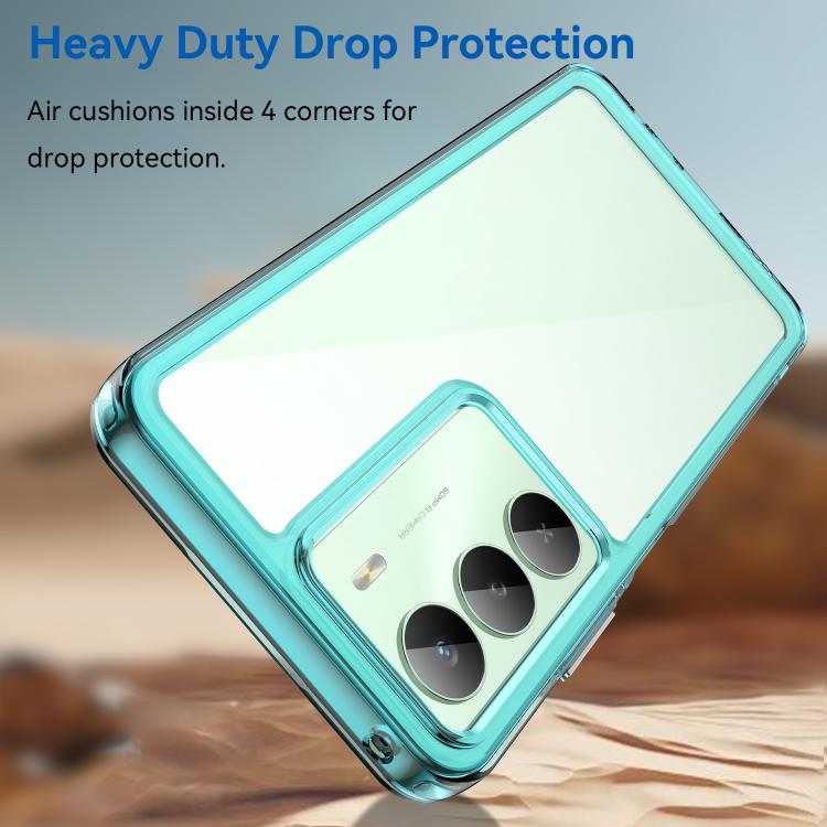 For Realme V70s Colorful Series Acrylic Hybrid TPU Phone Case