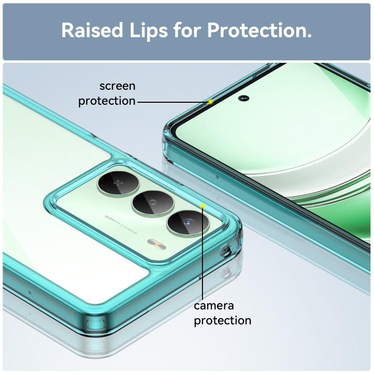 For Realme V70s Colorful Series Acrylic Hybrid TPU Phone Case