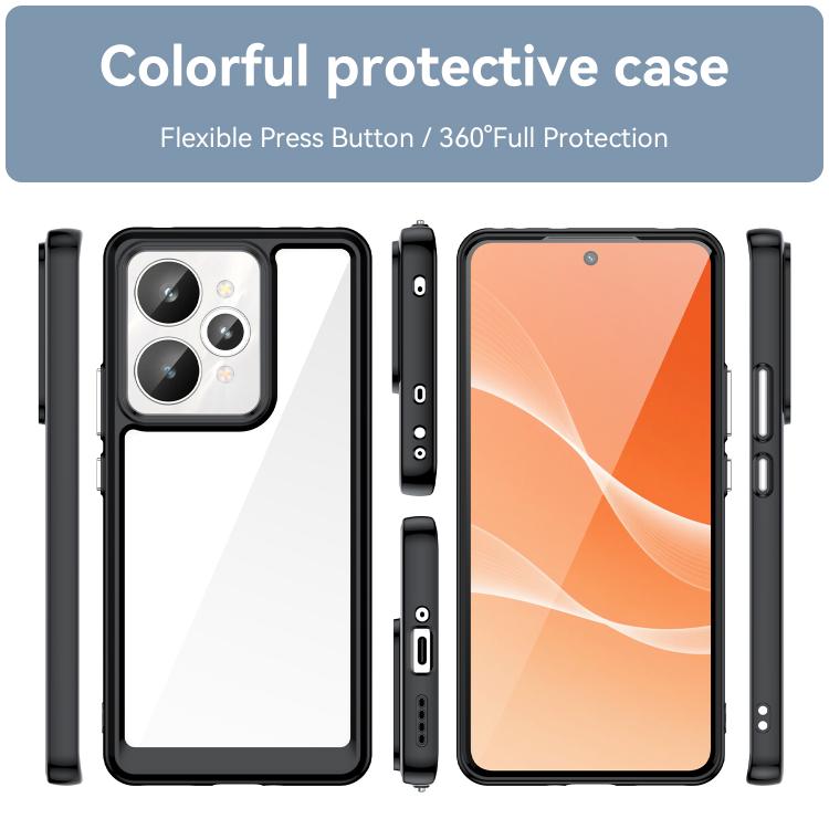 For Realme 15 5G Colorful Series Acrylic Hybrid TPU Phone Case