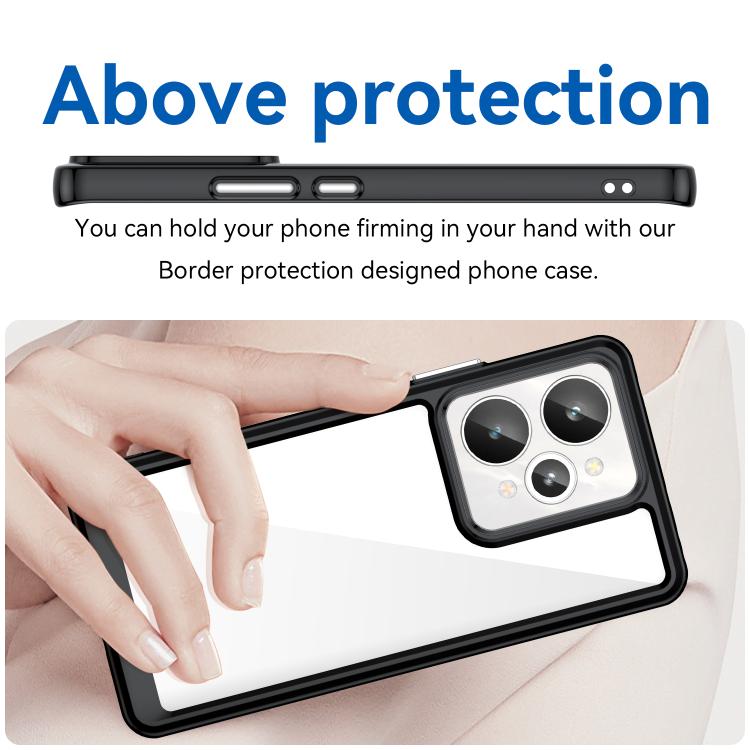 For Realme 15 5G Colorful Series Acrylic Hybrid TPU Phone Case