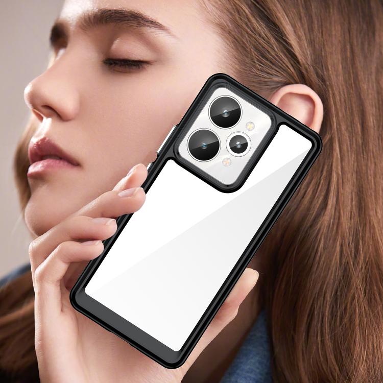 For Realme 15 5G Colorful Series Acrylic Hybrid TPU Phone Case