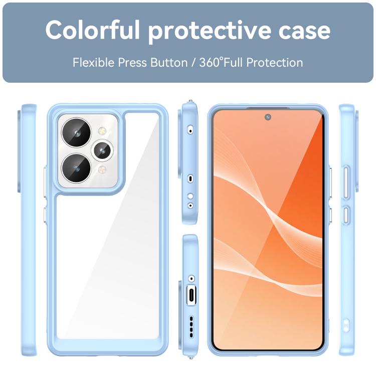 For Realme 15 5G Colorful Series Acrylic Hybrid TPU Phone Case
