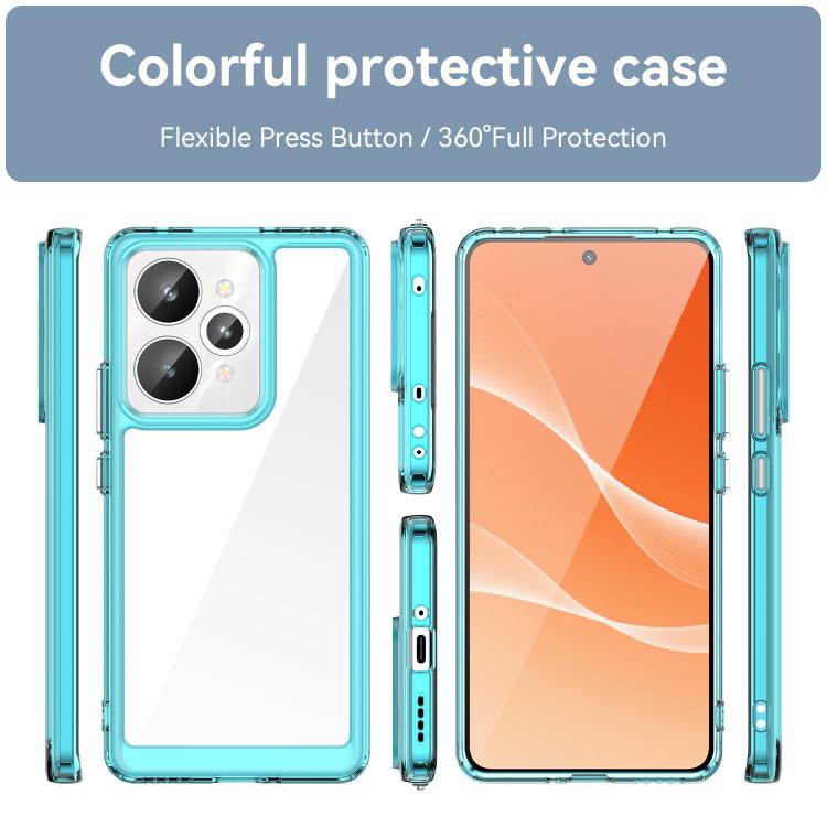 For Realme 15 5G Colorful Series Acrylic Hybrid TPU Phone Case