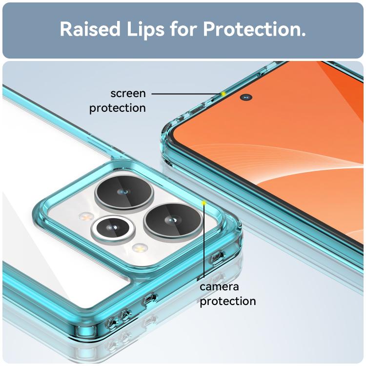 For Realme 15 5G Colorful Series Acrylic Hybrid TPU Phone Case