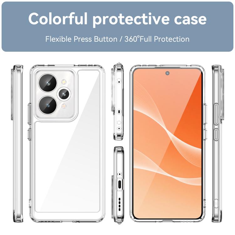 For Realme 15 5G Colorful Series Acrylic Hybrid TPU Phone Case