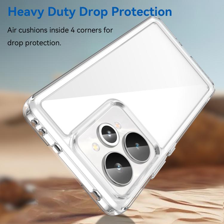 For Realme 15 5G Colorful Series Acrylic Hybrid TPU Phone Case