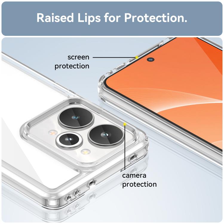 For Realme 15 5G Colorful Series Acrylic Hybrid TPU Phone Case