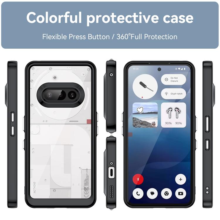 For Nothing Phone 3a Colorful Series Acrylic Hybrid TPU Phone Case