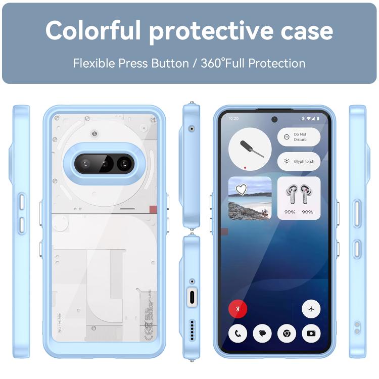 For Nothing Phone 3a Colorful Series Acrylic Hybrid TPU Phone Case