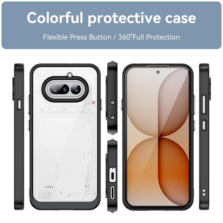 For Nothing Phone 4a Colorful Series Acrylic Hybrid TPU Phone Case
