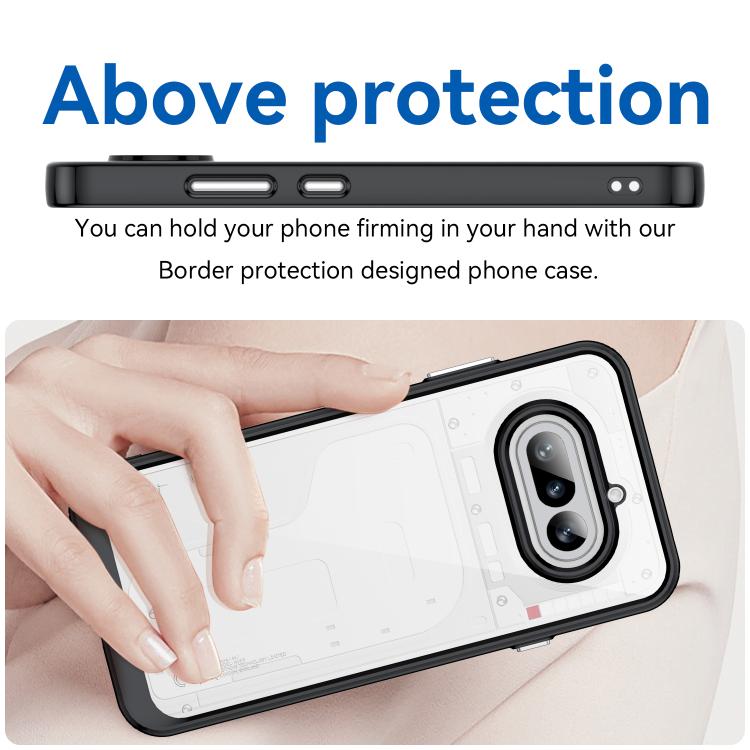For Nothing Phone 4a Colorful Series Acrylic Hybrid TPU Phone Case