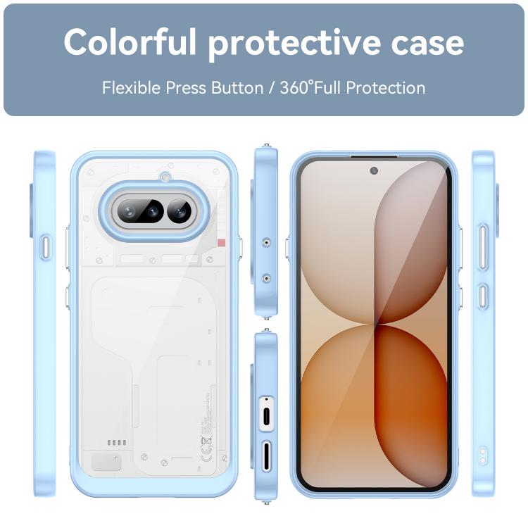 For Nothing Phone 4a Colorful Series Acrylic Hybrid TPU Phone Case