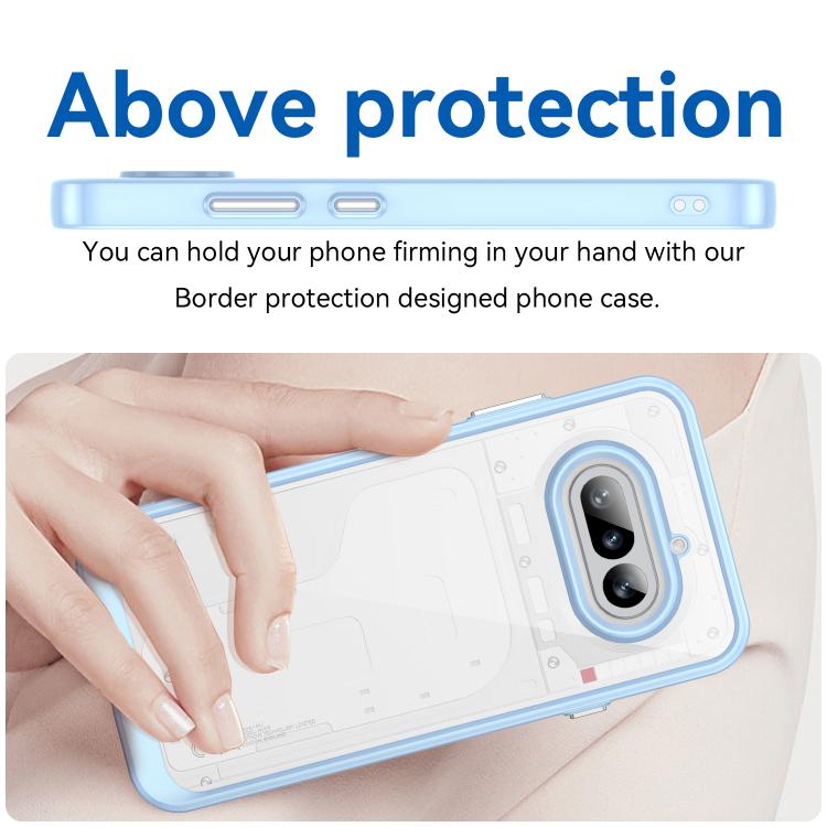 For Nothing Phone 4a Colorful Series Acrylic Hybrid TPU Phone Case