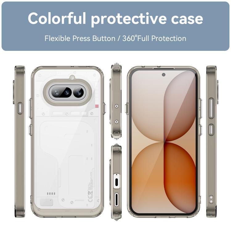 For Nothing Phone 4a Colorful Series Acrylic Hybrid TPU Phone Case
