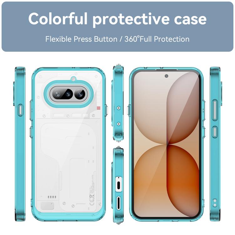 For Nothing Phone 4a Colorful Series Acrylic Hybrid TPU Phone Case