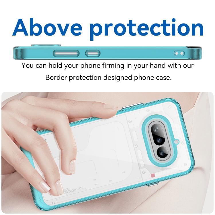 For Nothing Phone 4a Colorful Series Acrylic Hybrid TPU Phone Case